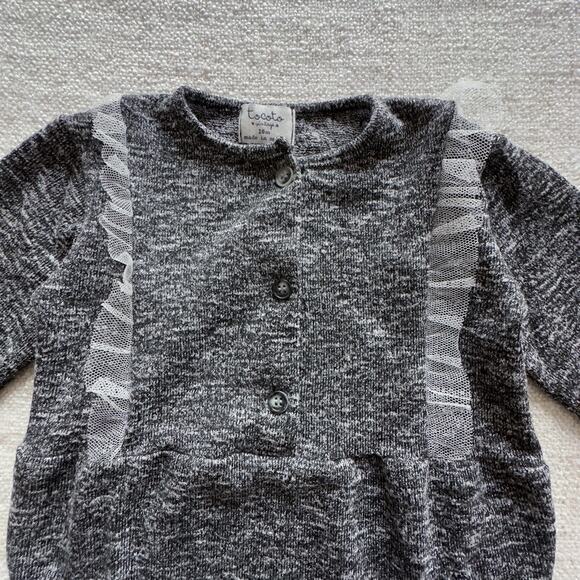 Tocoto Vintage Charcoal Bodysuit VGUC 18mo - Picture 2 of 7